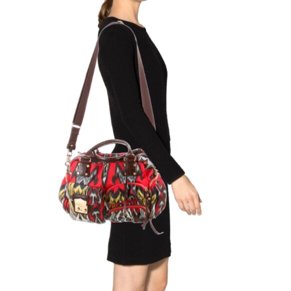 MZ Wallace Ikat Clara Satchel Tote Bag - Picture 1 of 12